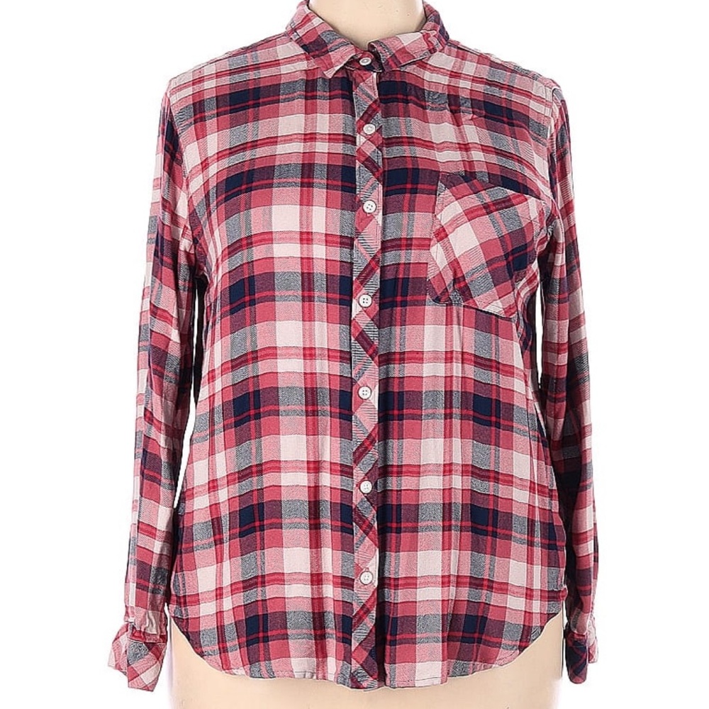 Time & Tru red plaid flannel XXXL 22